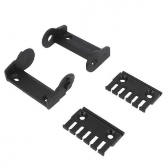 Set of 2400/2500/2450/2480 series chain connecting elements, rigid with a comb